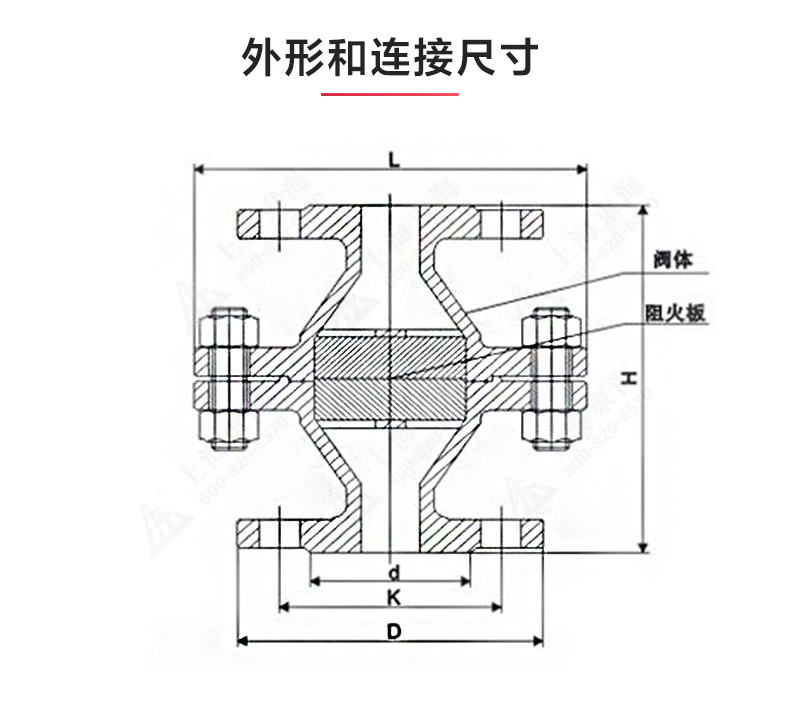 GZW-1鑄鋼管道阻火器_產(chǎn)品結(jié)構(gòu)圖.jpg